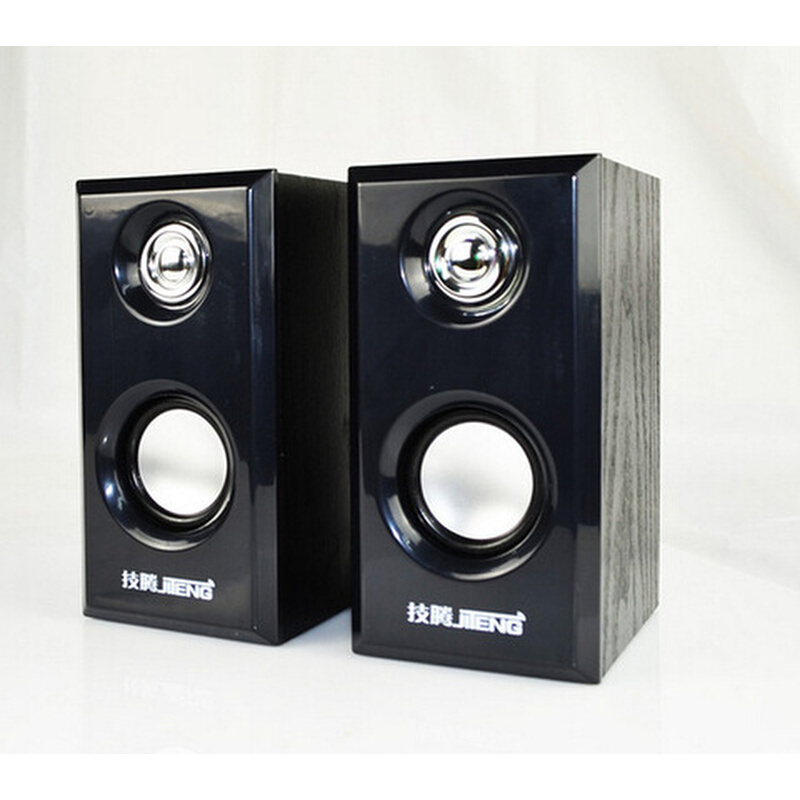 木质小音箱新款音箱USBJT042音响高木质重低音音箱