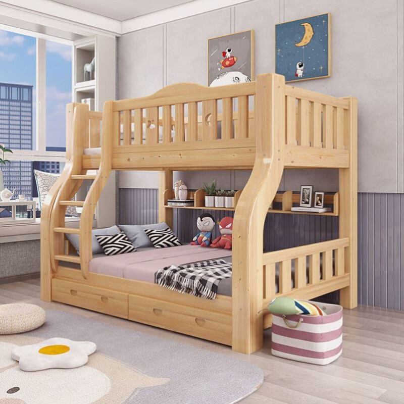 直销1米8的上下床全实木高低床子母床双层床O儿童床加厚成人上下