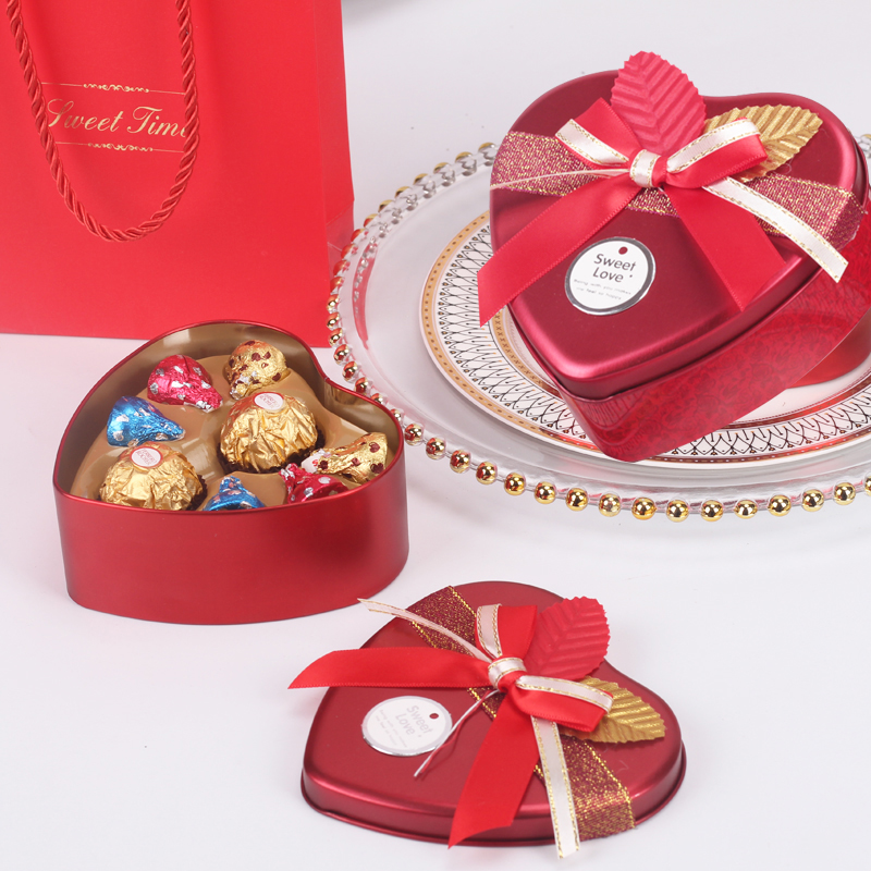 唯忆爱欧式结婚礼创意订婚巧克力喜糖盒喜糖成品含糖伴手礼喜糖盒