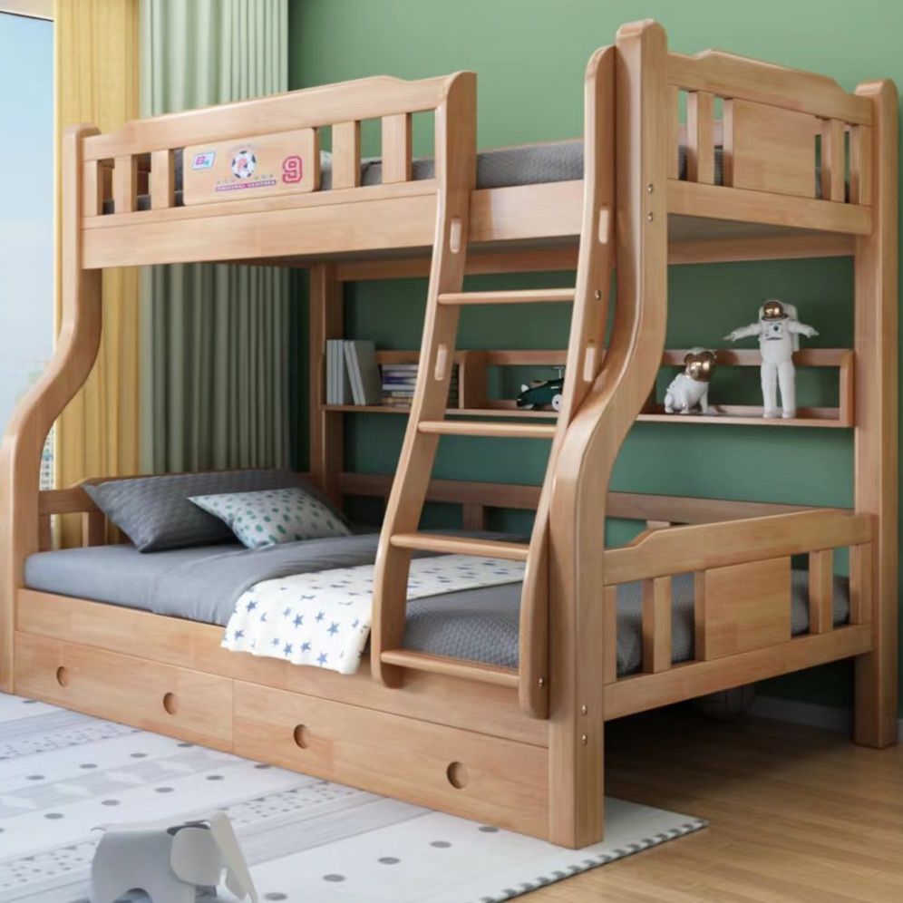上下床双层床大人儿童子母床成年宿舍P上下铺木床橡木多