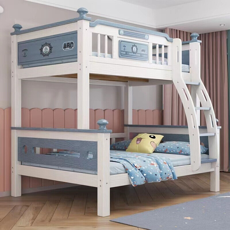 全实木子母床双层木床上下床大人成年母子两层高低床上下铺儿童床