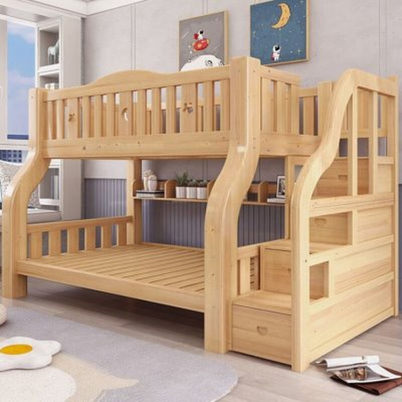 新款1米8的上下床小户子母床成人儿童床高低床双层床加厚上下铺全