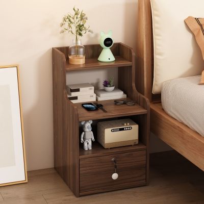 床头柜卧室家用简约现代简易收纳带锁储物柜小型置物架卧室迷你柜