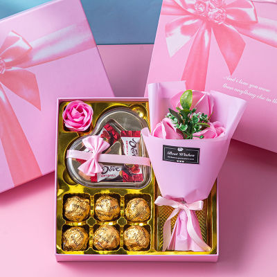 德芙礼盒装零食巧克力520情人节礼物送女友老婆妈妈创意浪漫花束