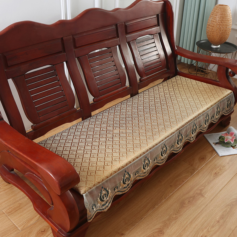 老式木沙发垫子三人座1.5/1.6/1.7/1.8m米长凉席垫红实木坐垫凉垫