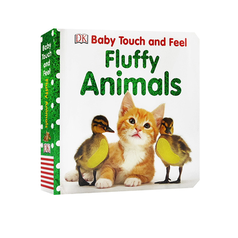 DK Baby Touch and Feel Fluffy Animals 毛茸茸的动物 DK婴幼儿宝宝触摸书 英文原版