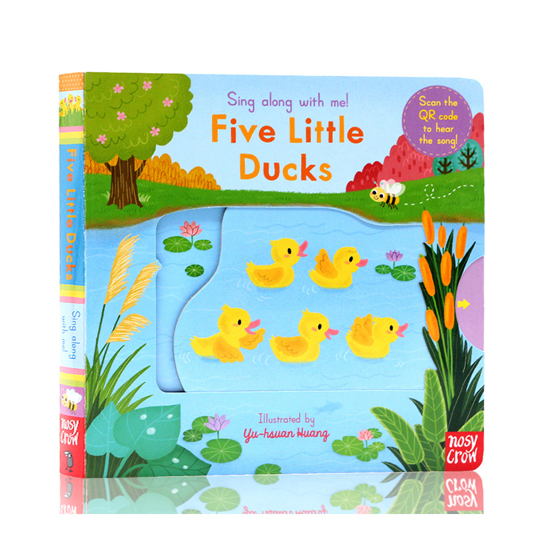 进口英文原版正版 五只小鸭子Sing Along with Me Five Little Ducks 绘本 欧美经典儿歌