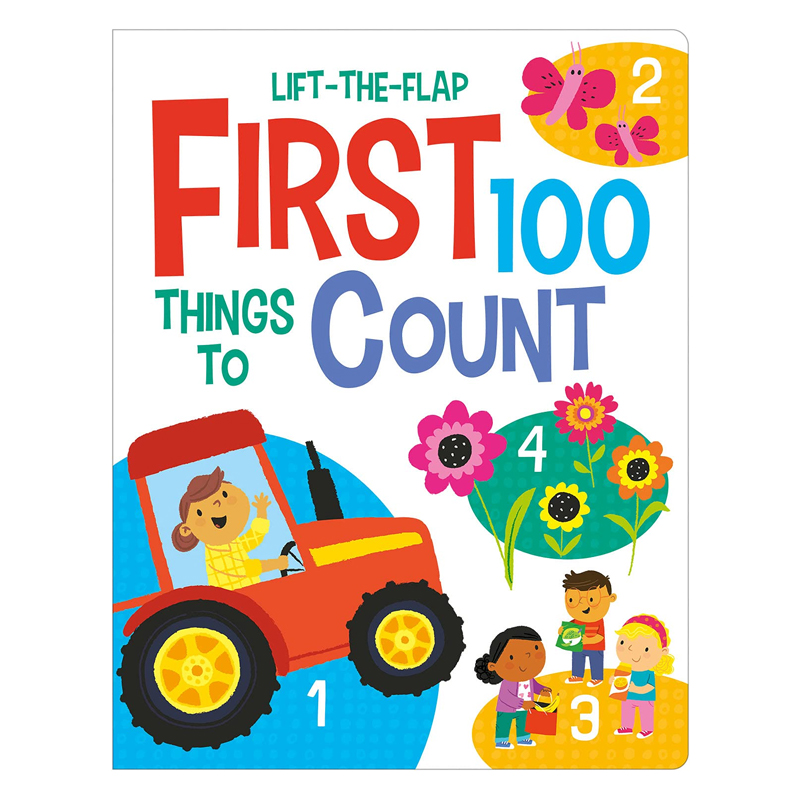 英文原版 Lift-the-Flap First 100 Things To Count宝宝英语数数启蒙书  趣味翻翻启