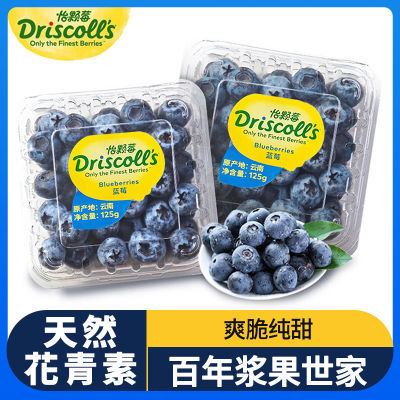 怡颗莓云南蓝莓中果14mm新产季6盒当季新鲜采摘孕妇水果辅食
