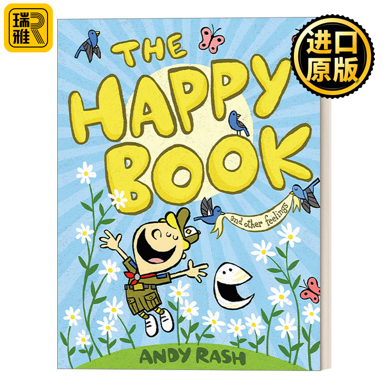The Happy Book 开心书快乐之书 探索内心情感 37岁儿童精装情绪管理绘本 Andy Rash