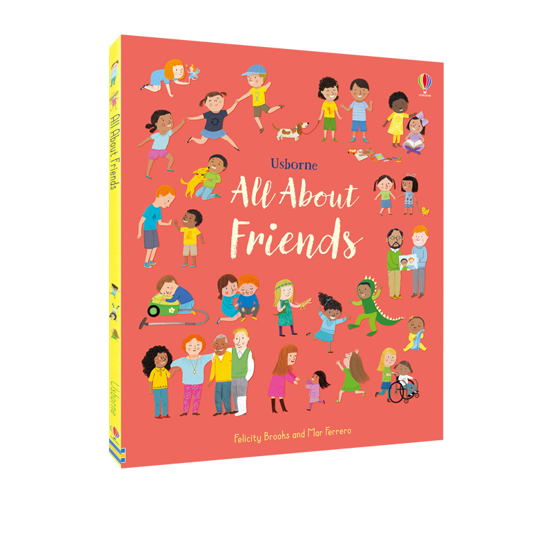 预售 英文原版绘本 All About Friends 关于朋友 精装大开本 儿童情商培养启蒙绘本 人际交往 情绪表达
