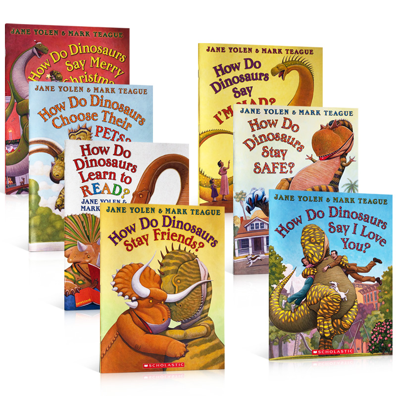 How Do Dinosaurs 家有恐龙系列7册 吴敏兰书单 行为养成 安全教育 情商培养 3-6岁英语故事绘本 英文