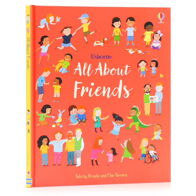 进口英文原版 All About Friends 关于朋友 精装大开本 儿童情商培养启蒙绘本 人际交往 情绪表达 情绪管
