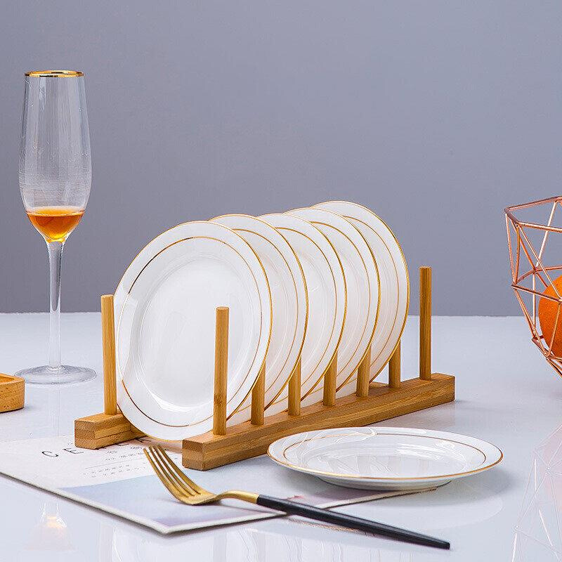 盘子套装组合菜盘家用餐盘创意西餐牛排盘陶瓷碟子餐具中式平盘英