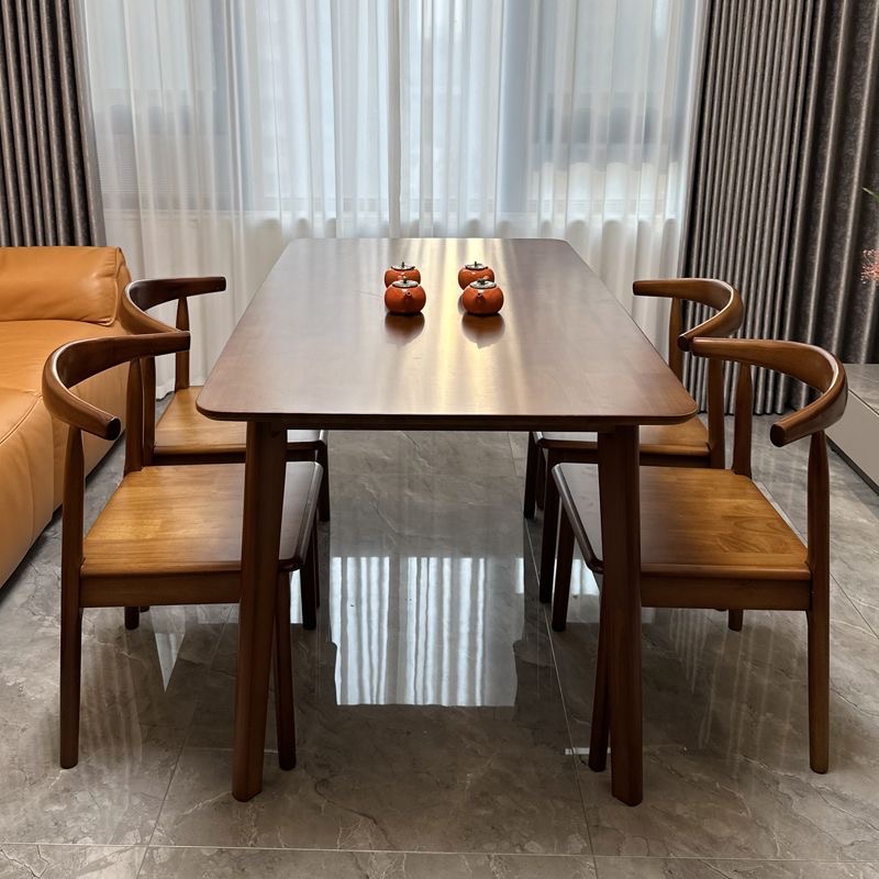 全实木餐桌椅组合北欧小户型饭桌正方形高级西餐桌80宽方桌八仙桌