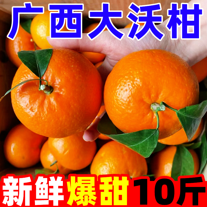 正宗广西沃柑10斤新鲜橘子水果武砂糖皇帝橘柑桔子鸣当季整箱沃柑