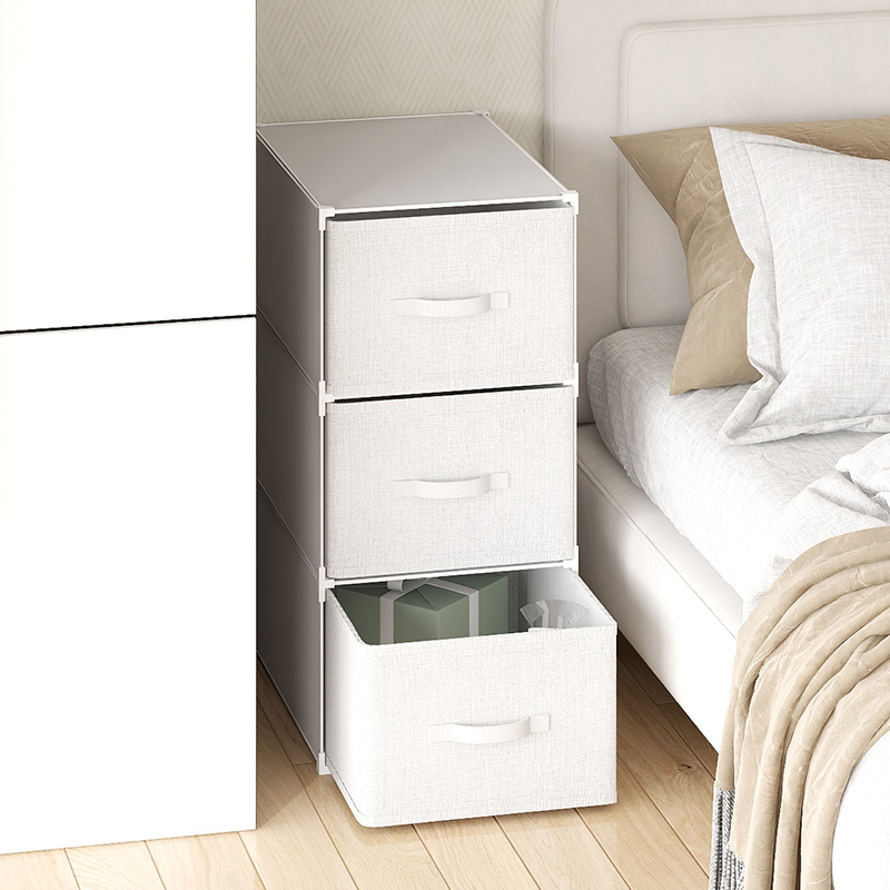 极窄床头柜小型收纳箱简约现代小户型家用卧室置物架空间利用神器