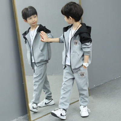 2024年新款童装男童春秋套装韩版帅气运动两件套男孩中大童衣服潮