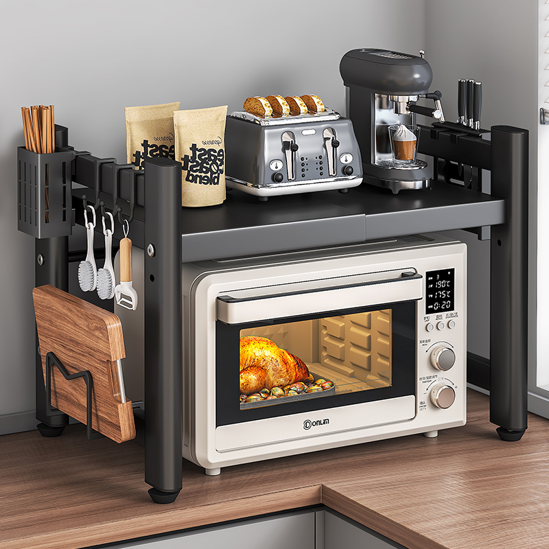 厨房微波炉架子置物架多功能多层家用烤箱支架台面电饭煲收纳架子
