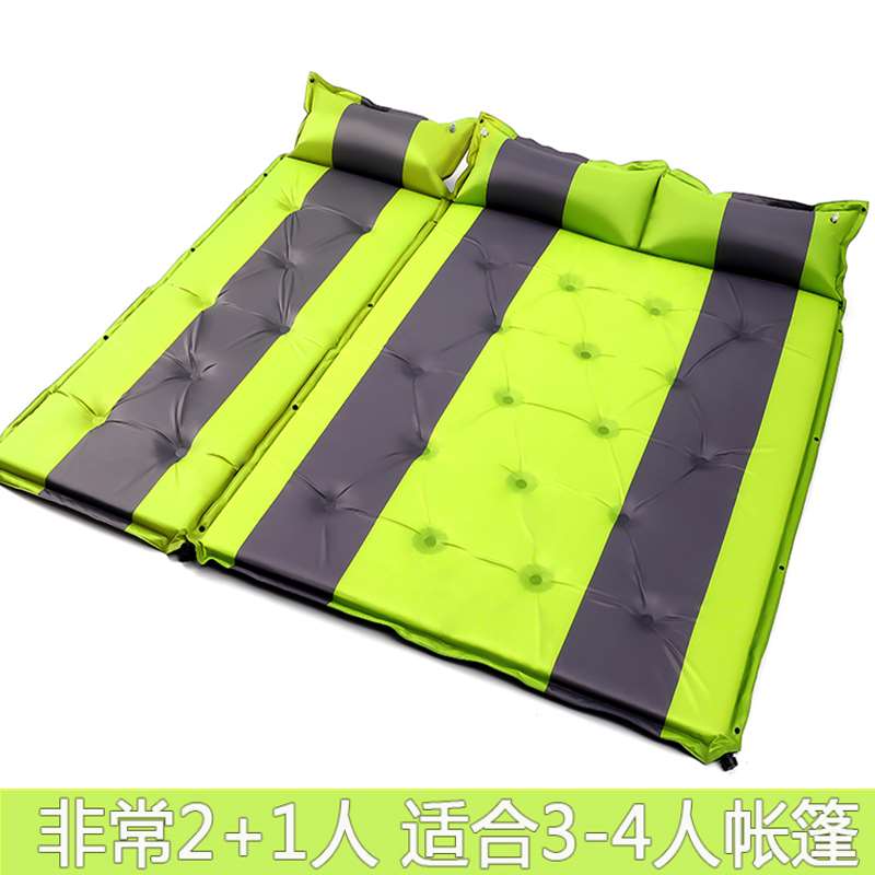 野户外防潮垫自动充气垫双人加宽厚帐篷垫床垫三3-4人5cm露营垫子