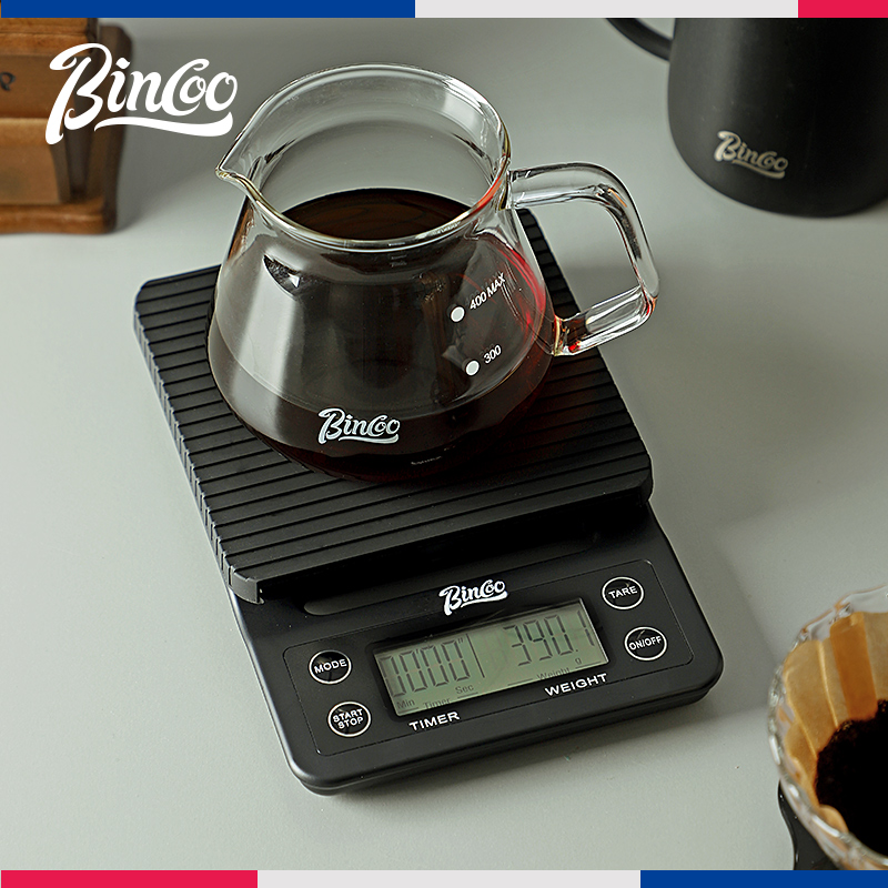 Bincoo智能咖啡电子秤手冲咖啡豆专用精准电子磅家用小型烘焙称重