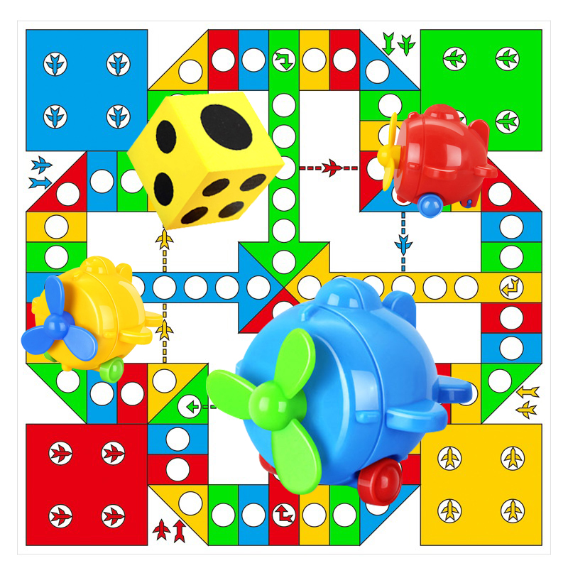 3D塑料立体飞行棋棋类桌面游戏棋益智玩具 超大地图亲子儿童3-6岁