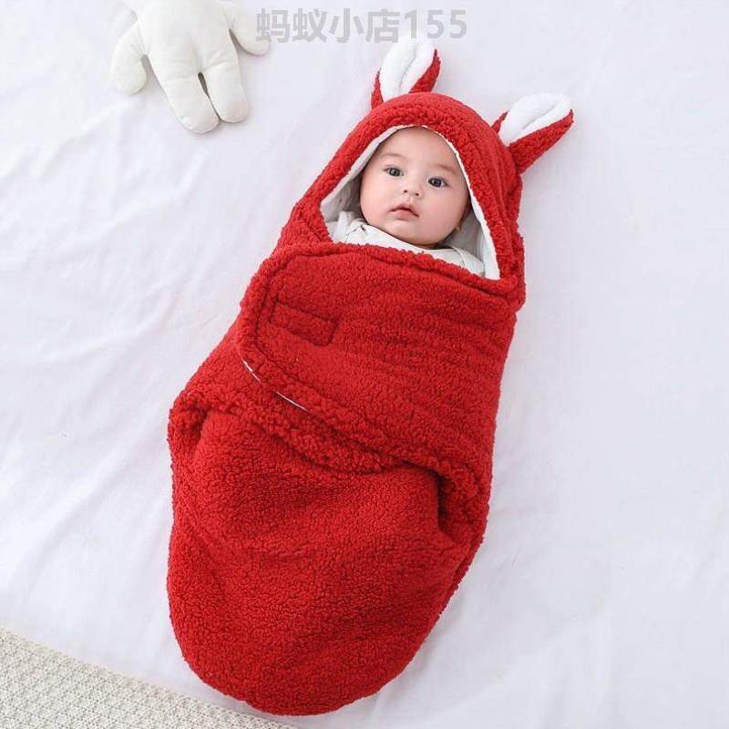 !宝宝睡袋秋冬外出用婴儿衣服款儿加厚冬季包裹新生包脚保暖包被