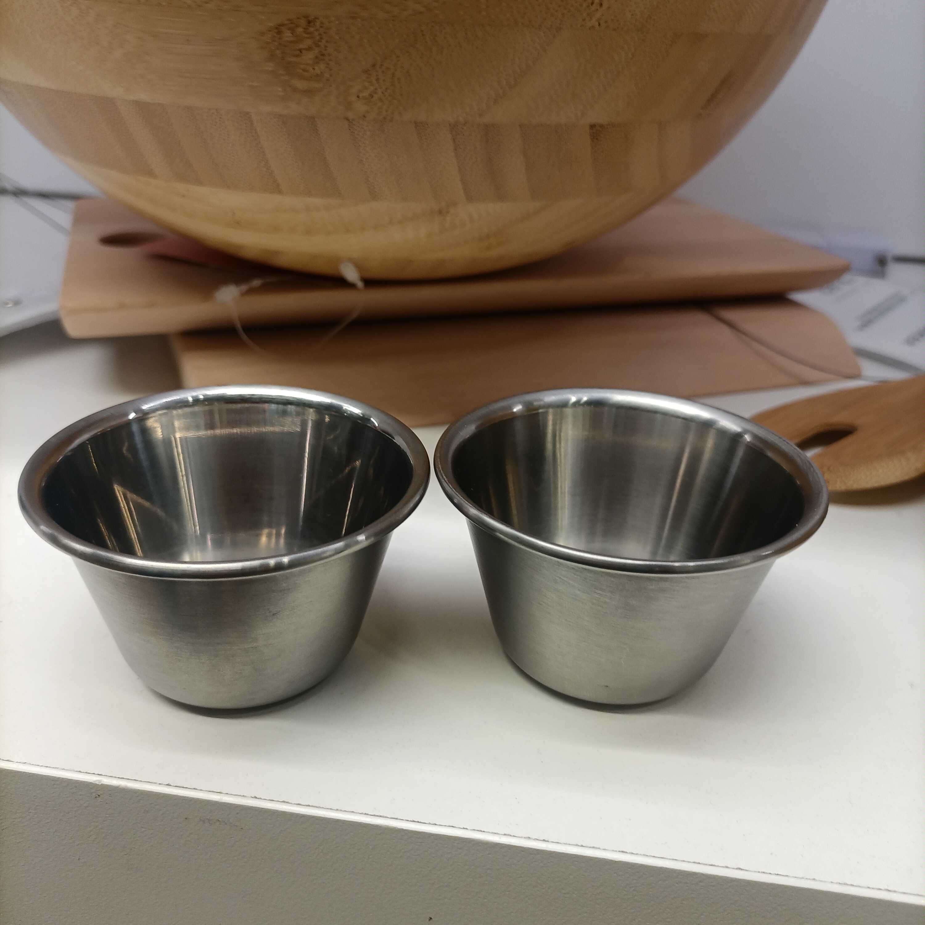 正品IKEA宜家家居代购格里绨徳蘸酱碗4件不锈钢调料小碗调料碗杯