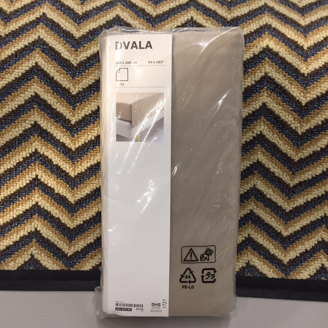 国内宜家家居上海IKEA代购代芙拉 床单纯棉床罩单单双人纯色全棉