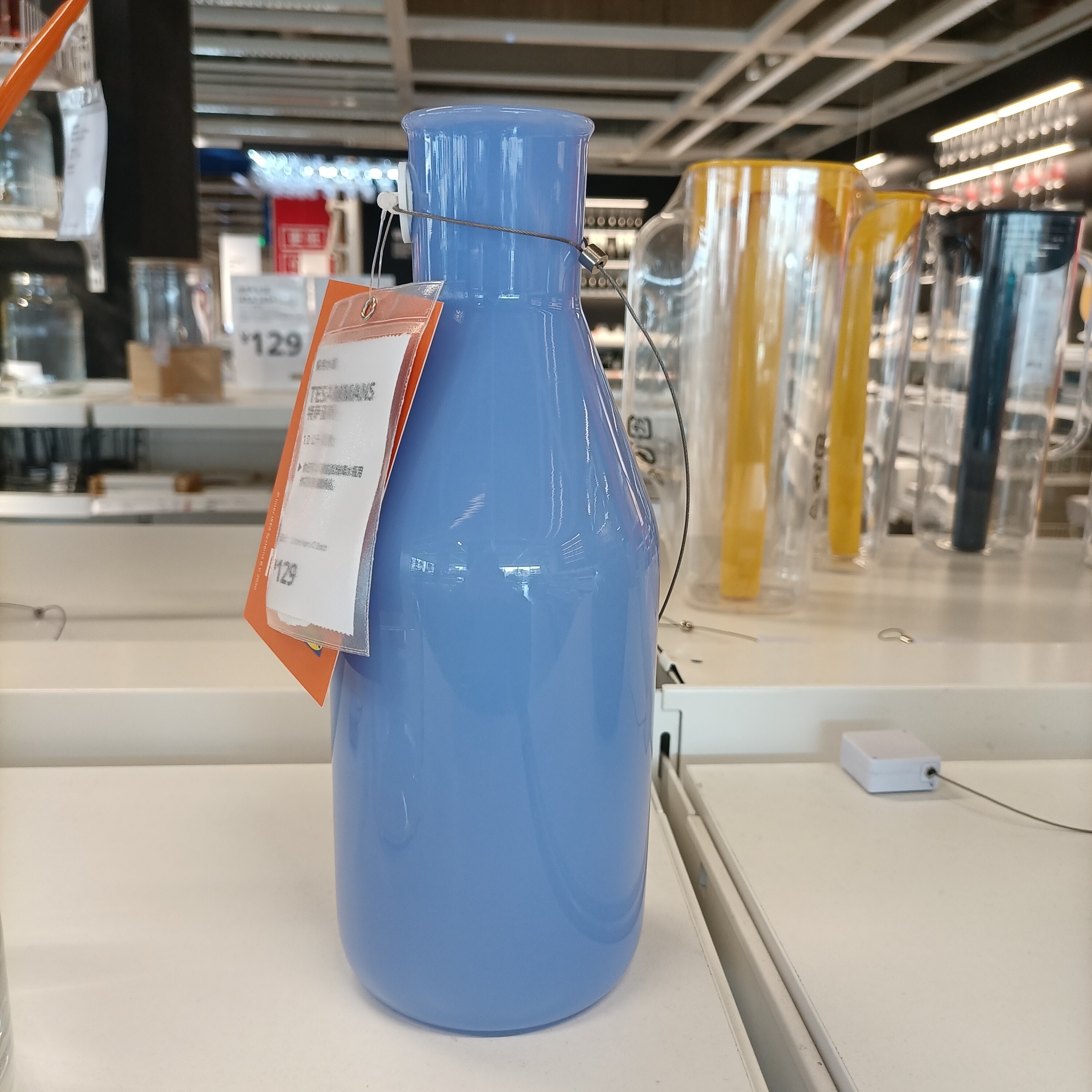 正品宜家家居代购特萨曼斯饮用水瓶水壶花瓶冷水杯瓶705.689.56