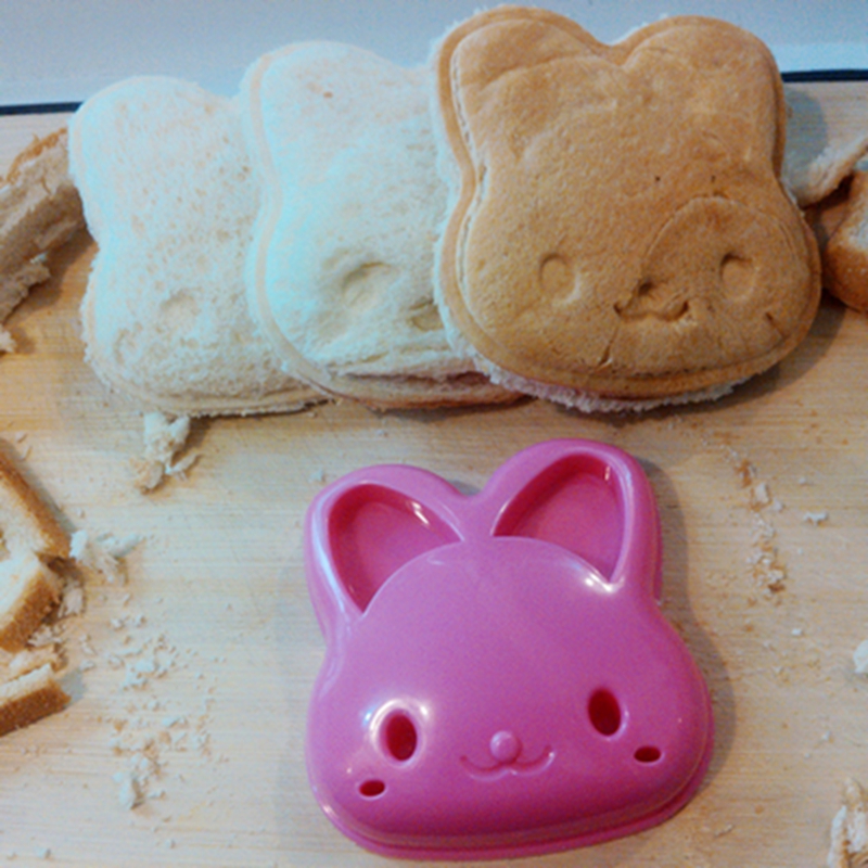 小兔三明治模具动物口袋面包机儿童DIY米饭便当制作宝宝卡通吐司