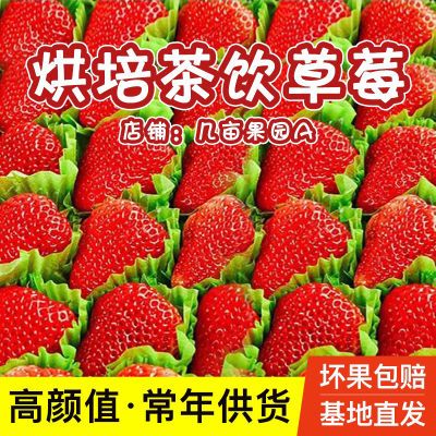 云南高原草莓新鲜四季草莓孕妇水果奶茶榨汁糖葫芦烘焙草莓一整箱