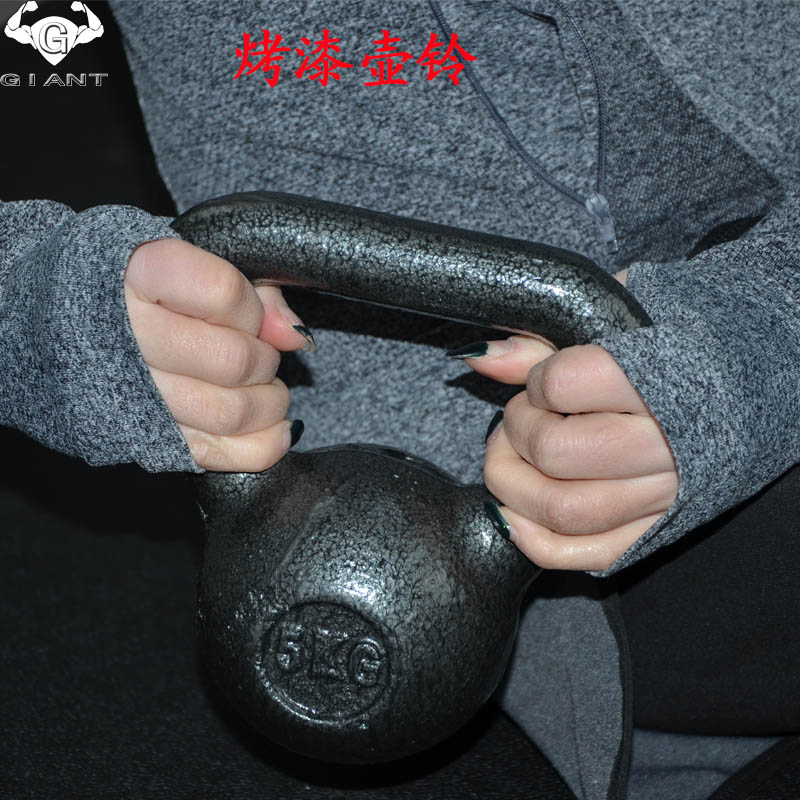 提壶哑铃烤漆壶铃专业健身房家庭男女士举重训练器材4到40公斤