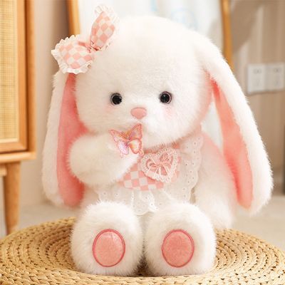 网红小白兔子玩偶可爱小熊毛绒玩具公仔儿童玩具布娃娃抱枕礼物女