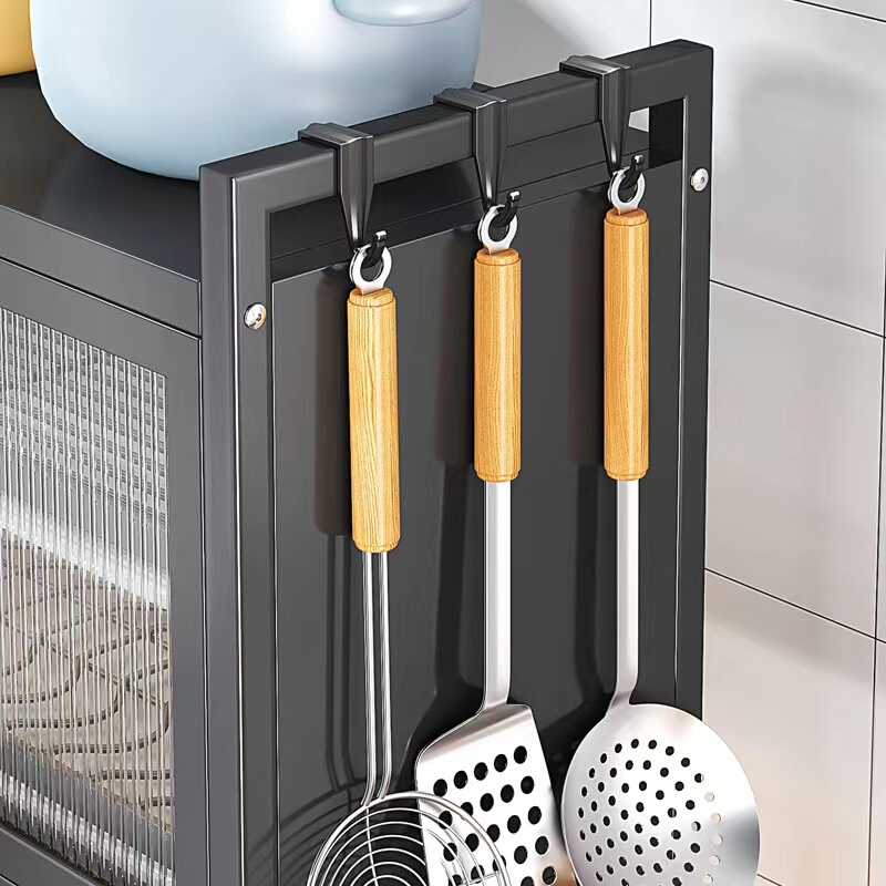 定制厨房置物架家用放碗筷防尘台面碗盘碟收纳架多功能烤箱微波炉