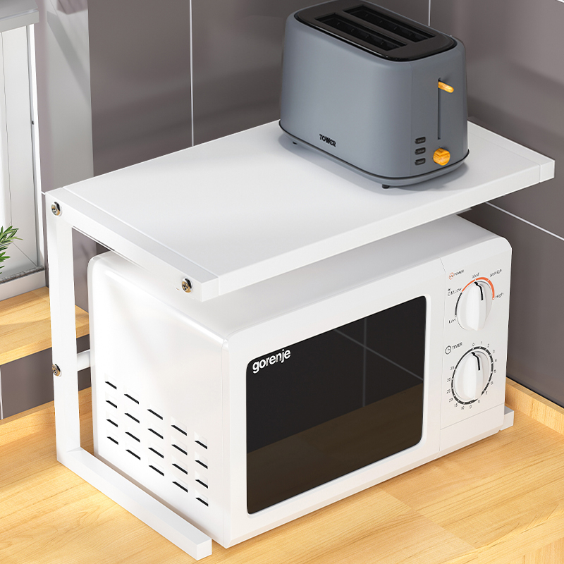 微波炉置物架厨房新款烤箱架子桌面多功能双层家用空气炸锅收纳架