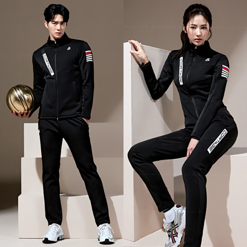 CA5韩国新品羽毛球服韩国佩极轻品牌男女运动保暖长袖外套+长裤
